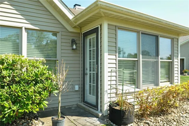 a front view of a house