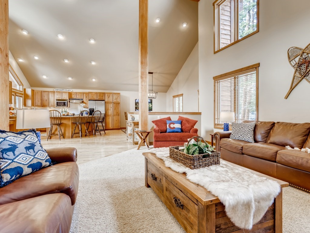 344 Rena Road Breckenridge, CO 80424 - Photo 5 of 32 High Vaulted Ceilings with wood beams.