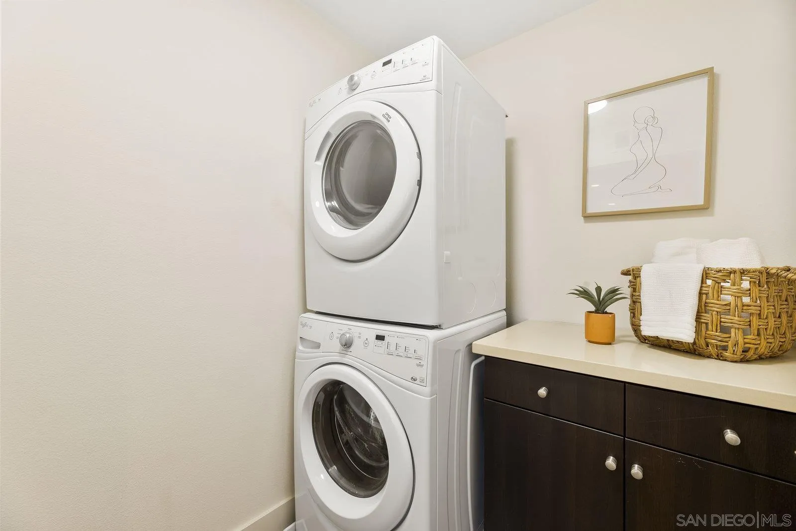 1676 Shorebreak Way Encinitas, CA 92024 - Photo 17 of 61 a utility room with dryer and washer
