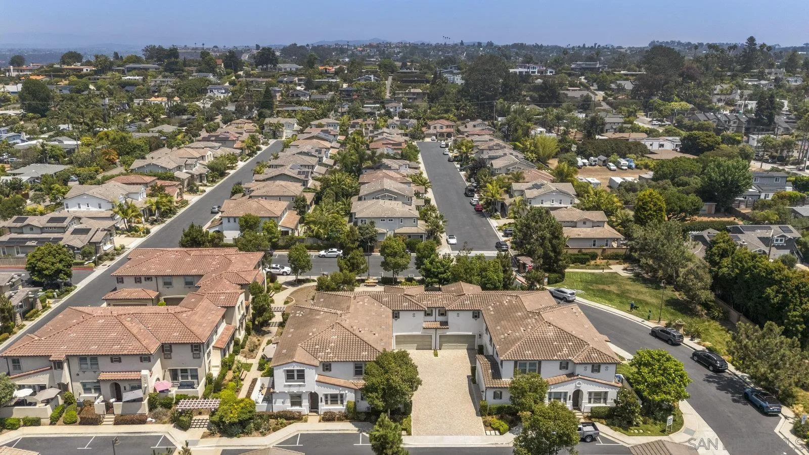 1676 Shorebreak Way Encinitas, CA 92024 - Photo 57 of 61 an aerial view of residential houses with city view