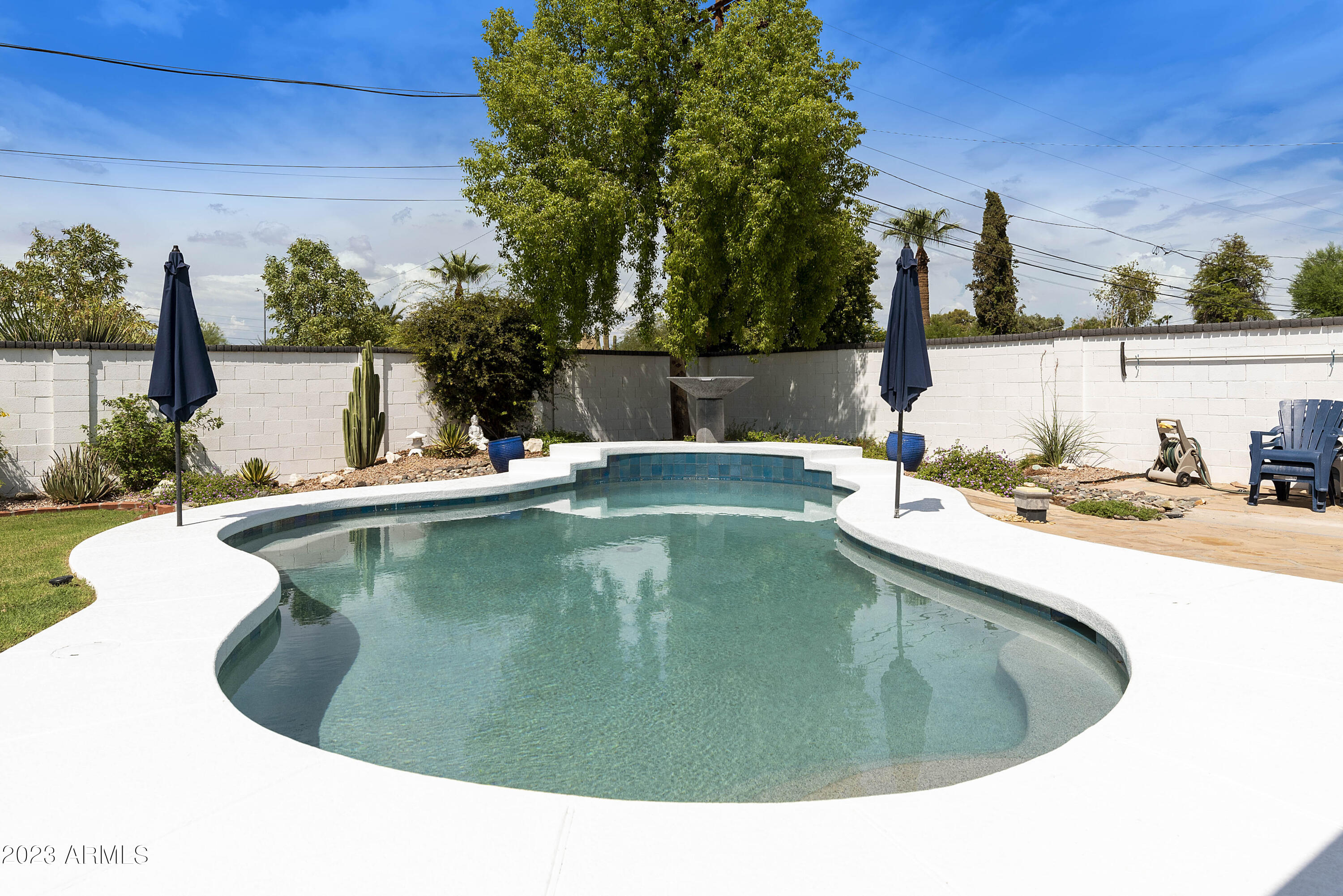 3318 East Onyx Avenue Phoenix, AZ 85028 - Photo 7 of 55 a view of a swimming pool with a yard