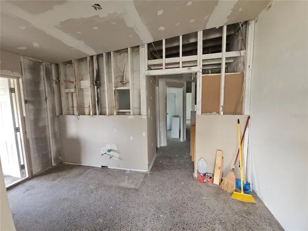 a view of a storage & utility room