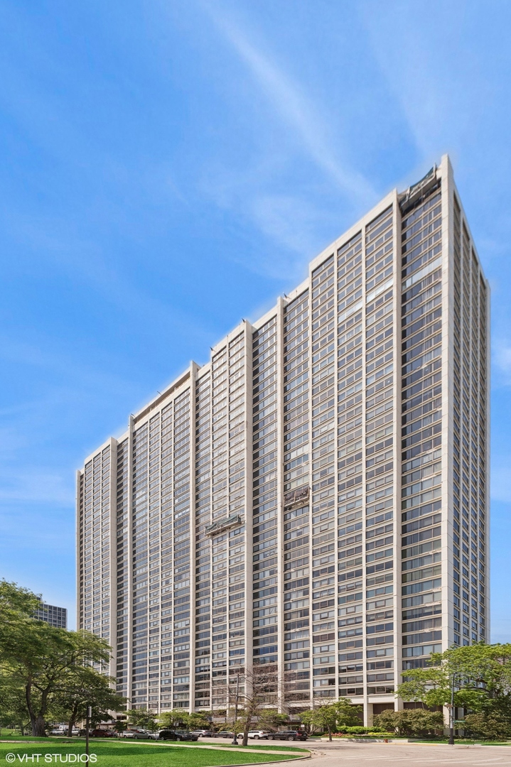 a front view of a building