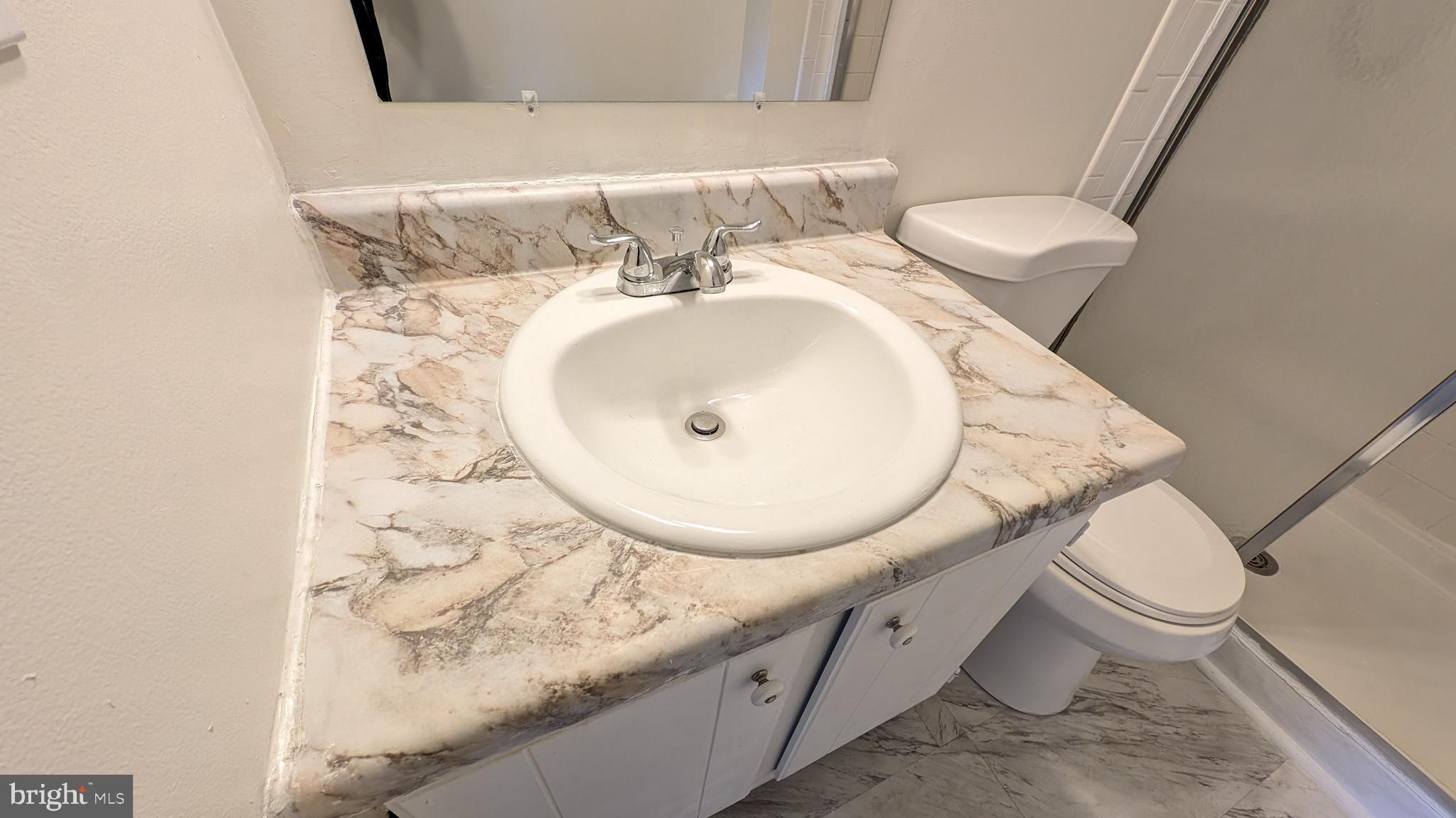 43 Vienna Court Frederick, MD 21702 - Photo 22 of 38 a bathroom with a toilet sink and mirror