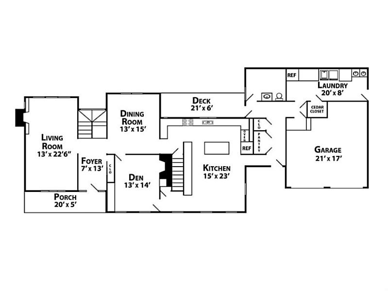 23 Belmont Road Warwick, RI 02818 - Photo 25 of 25 1st Floor Plan.