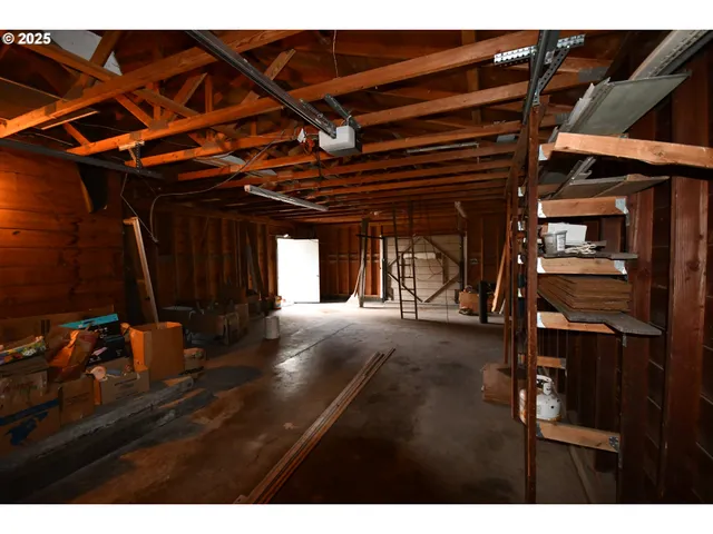 a view of a yard with an outdoor space