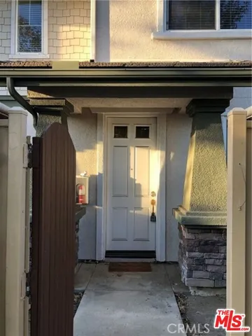 a view of front door of house
