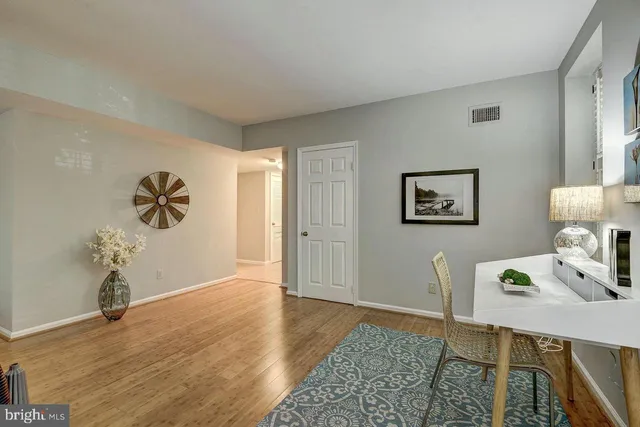 a very nice looking room with a wooden floor