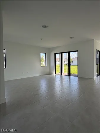 a empty closet with white paint