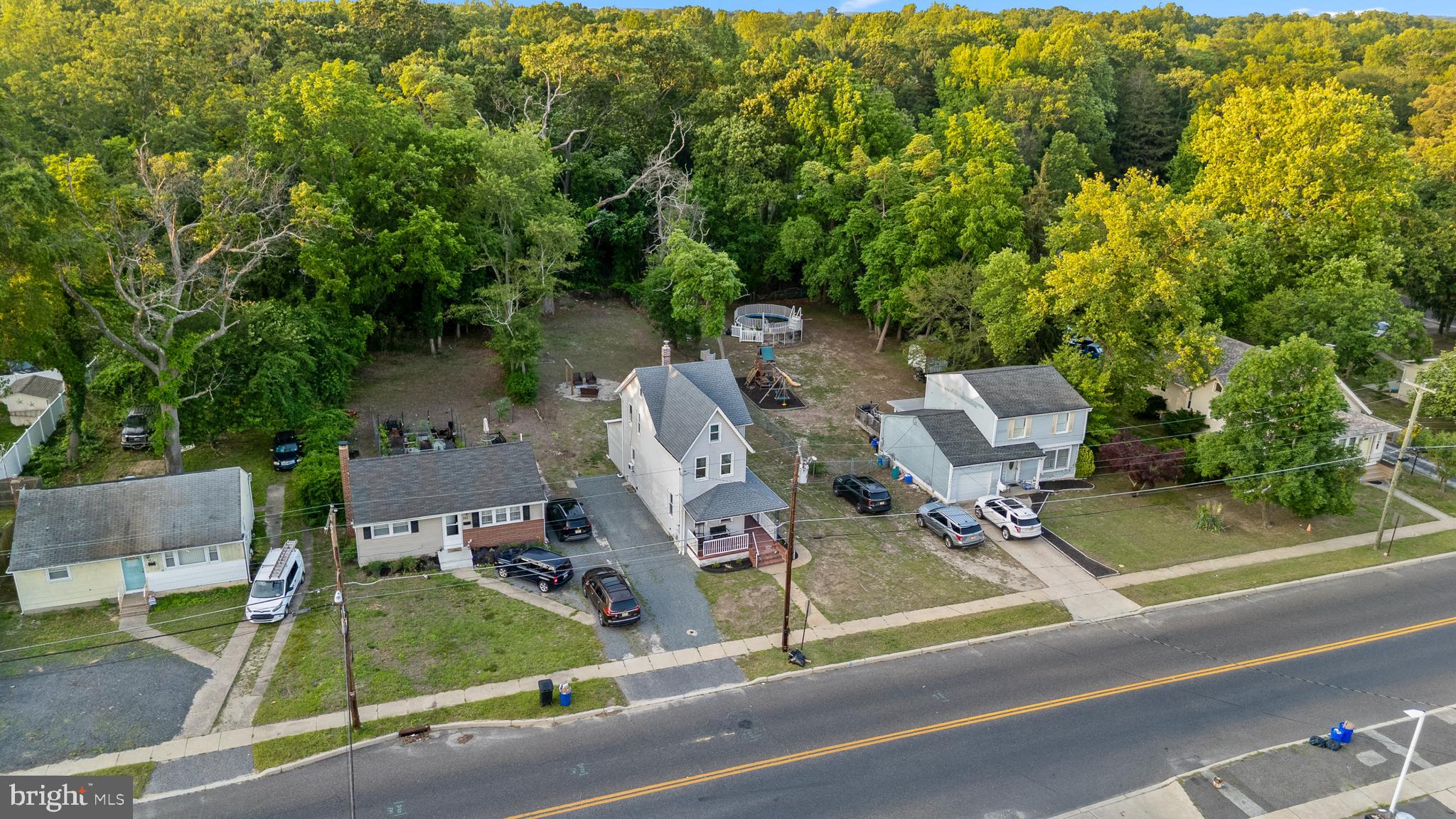 99 Chews Landing Road Clementon, NJ 08021 - Photo 14 of 37 an aerial view of a house with garden space and street view