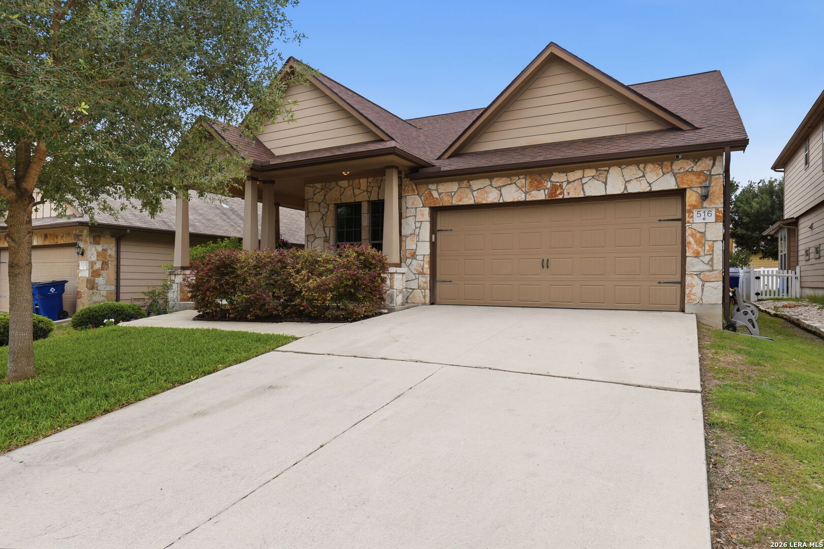 516 Brook Shadow Cibolo, TX 78108 - Photo 1 of 39 a front view of a house with garden