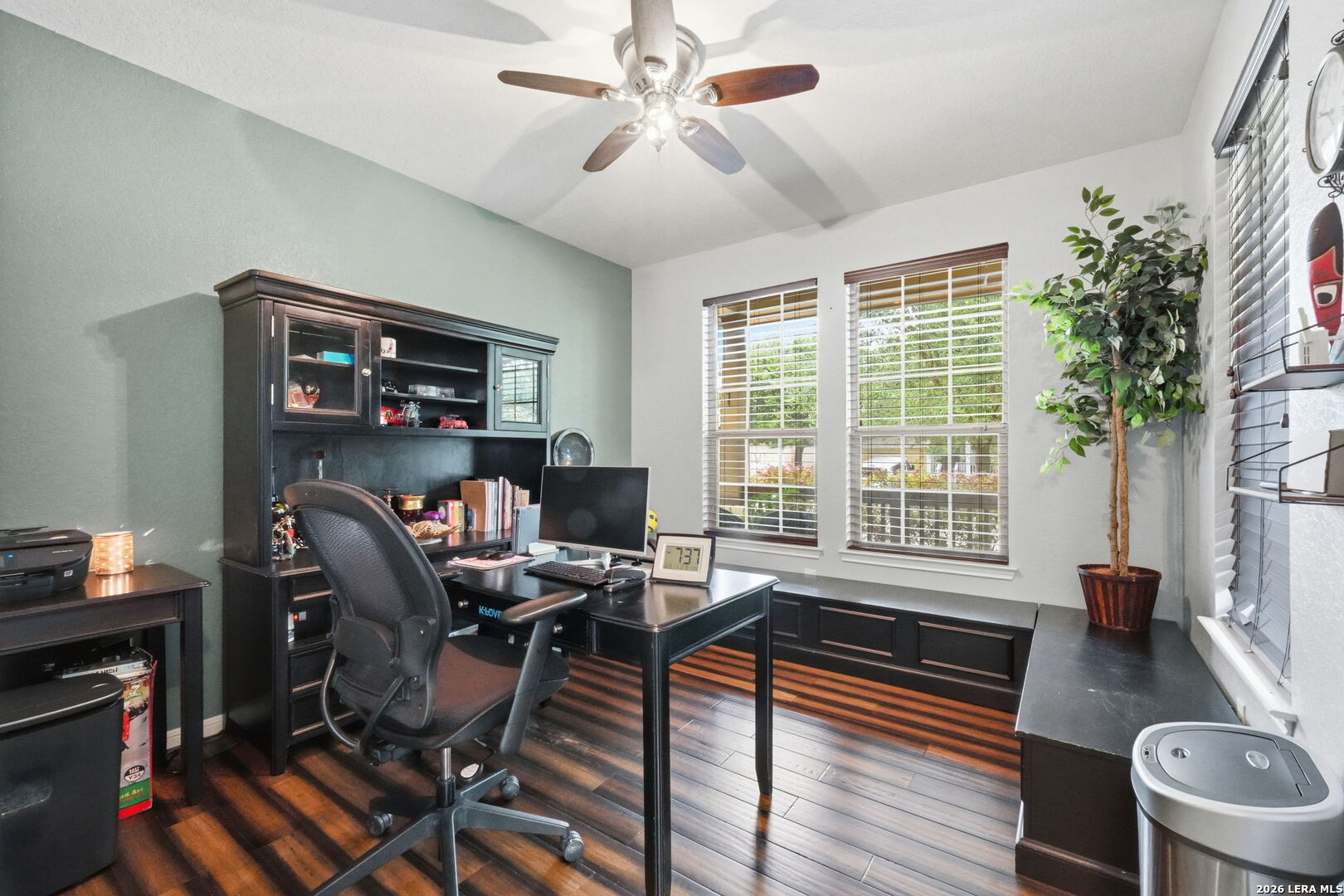 516 Brook Shadow Cibolo, TX 78108 - Photo 11 of 39 a workspace with furniture hardwood and a window