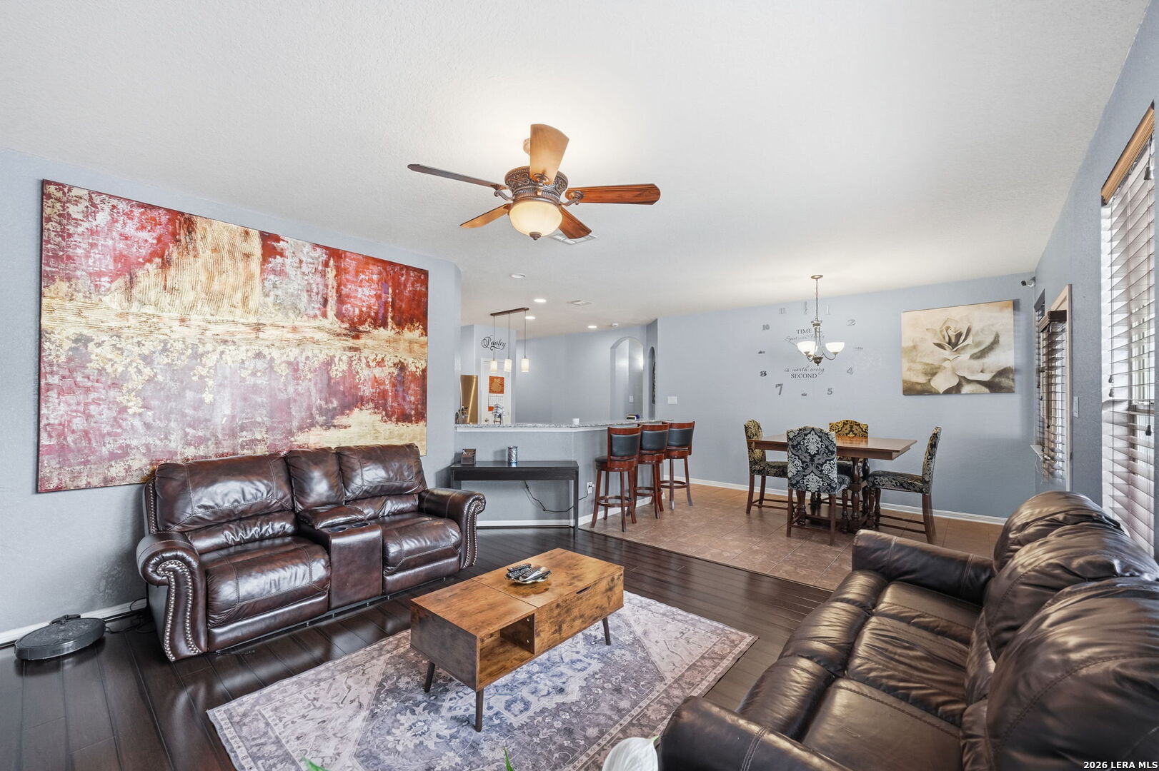 516 Brook Shadow Cibolo, TX 78108 - Photo 18 of 39 a living room with furniture and wooden floor