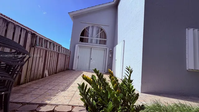 a front view of a house