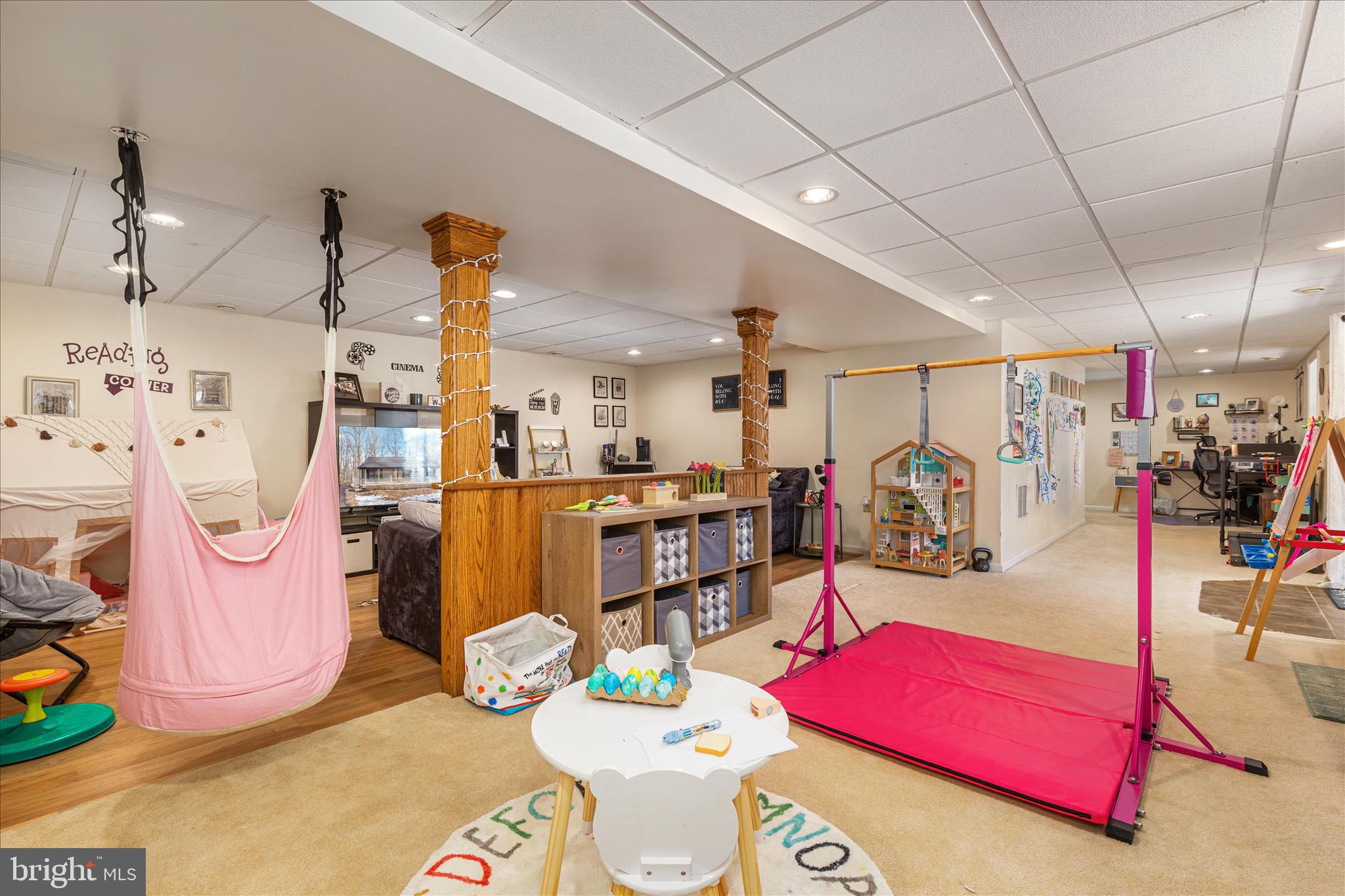 67 Pocahontas Road Front Royal, VA 22630 - Photo 27 of 49 a living room with furniture gym equipment and kitchen view
