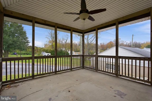 a view of a roof deck