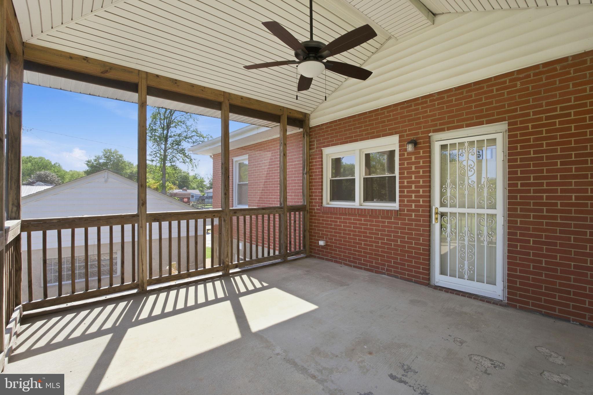 2301 Bayside Drive Baltimore, MD 21221 - Photo 33 of 35 a view of a balcony with a ceiling fan