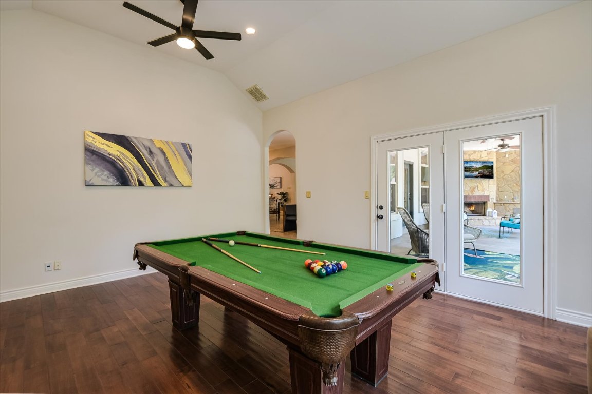 524 Highland Spring Lane Georgetown, TX 78633 - Photo 25 of 39 a room with pool table and windows