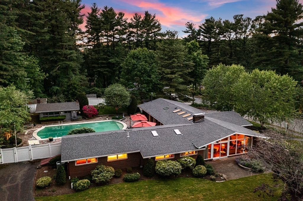 12 Alexandra Road Lynnfield, MA 01940 - Photo 2 of 42 an aerial view of a house with garden space and street view