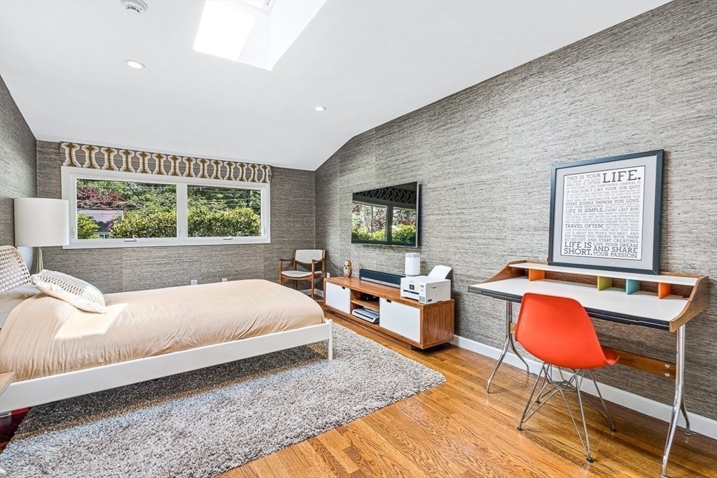 12 Alexandra Road Lynnfield, MA 01940 - Photo 23 of 42 a bedroom with a bed and wooden floor