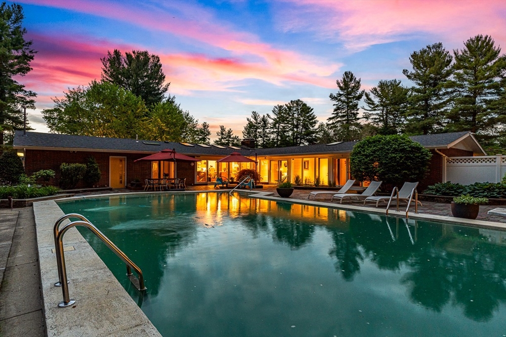 12 Alexandra Road Lynnfield, MA 01940 - Photo 41 of 42 a view of swimming pool with seating area and garden