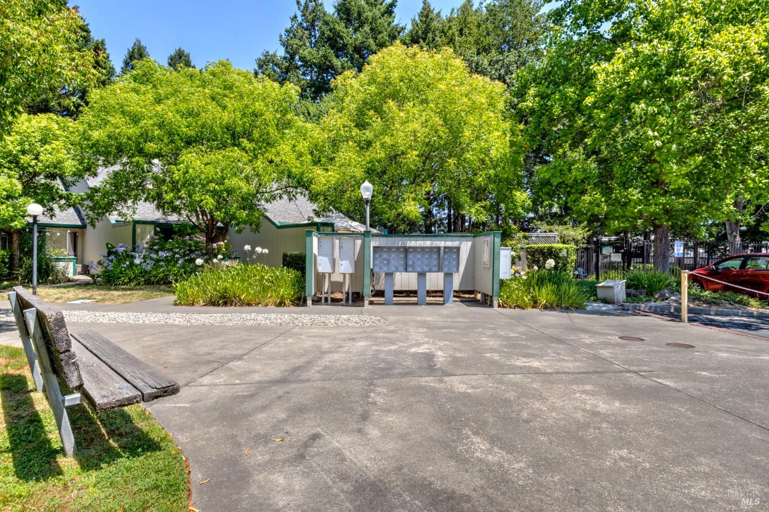 539 Norlee Street Sebastopol, CA 95472 - Photo 23 of 26 Very short distance to mailbox area. Mature trees, areas of green lawn, and meandering pathways throughout the complex make this a peaceful retreat to come home.