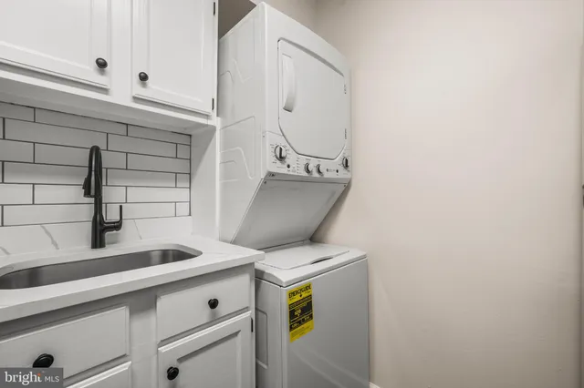 a close view of utility room