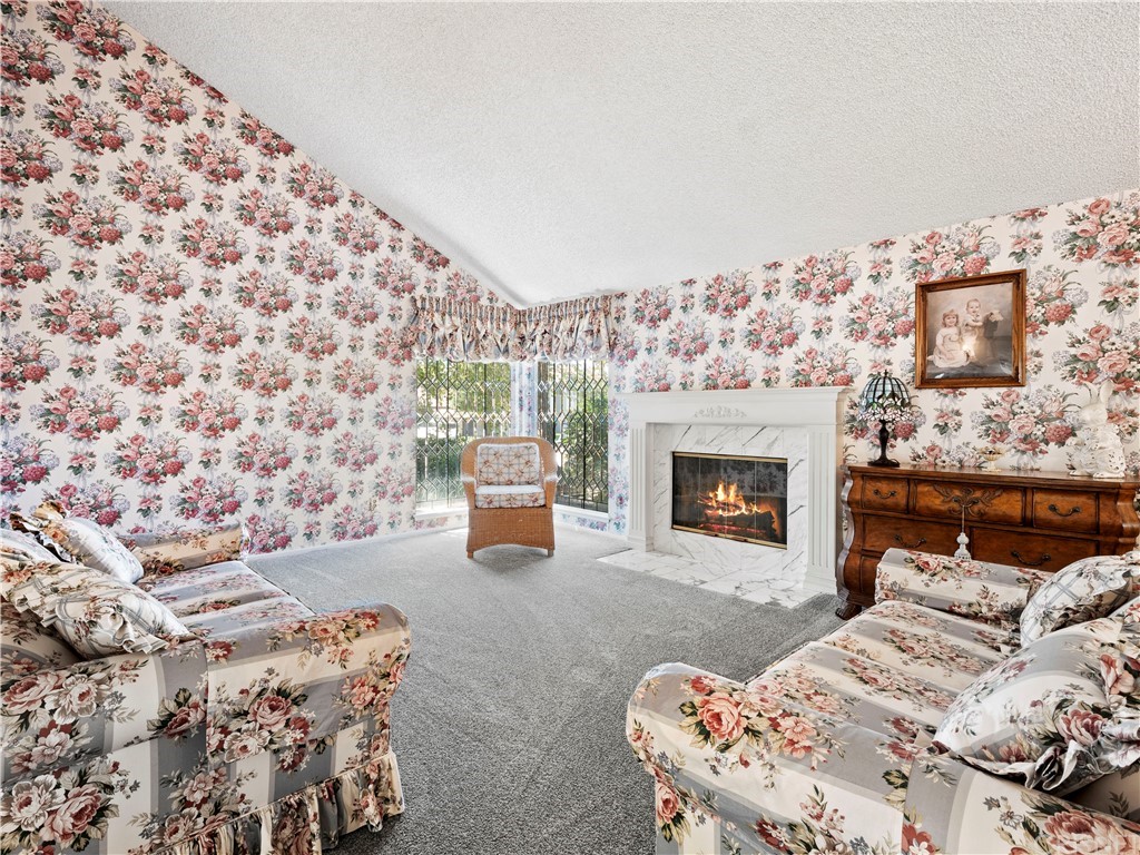 25656 Yucca Valley Road Valencia, CA 91355 - Photo 38 of 49 Living room - beveled glass windows in front corner