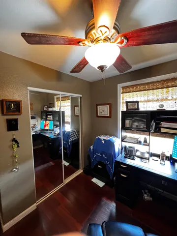 a room with furniture and a chandelier