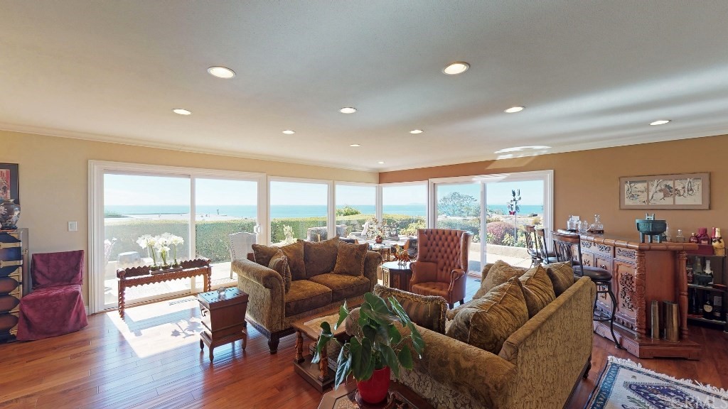 119 Monarch Bay Drive Dana Point, CA 92629 - Photo 10 of 24 a living room with furniture and a floor to ceiling window