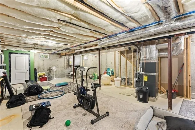 a room with lots of work space