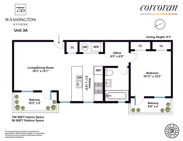 $975,000 | 755 Washington Avenue, Unit 3A | Crown Heights