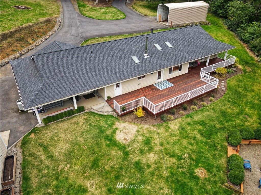 317 Grasseth Poston Road Longview, WA 98632 - Photo 8 of 36 an aerial view of a house with a yard