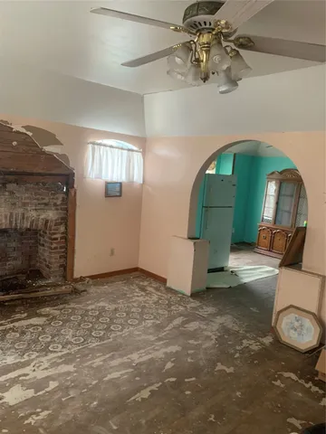 a close view of fireplace