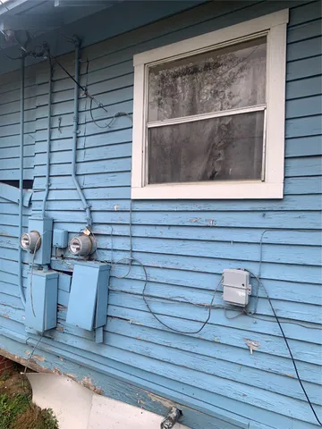 a view of a door of the house