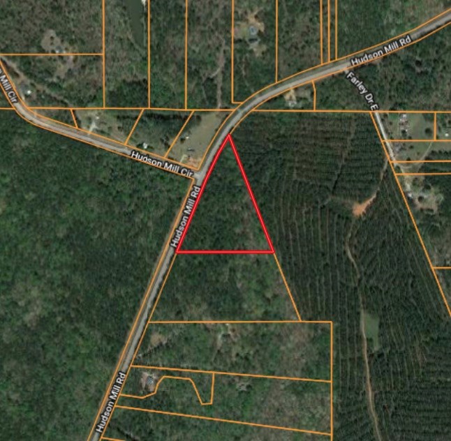 Aerial Photo with Parcel Lines