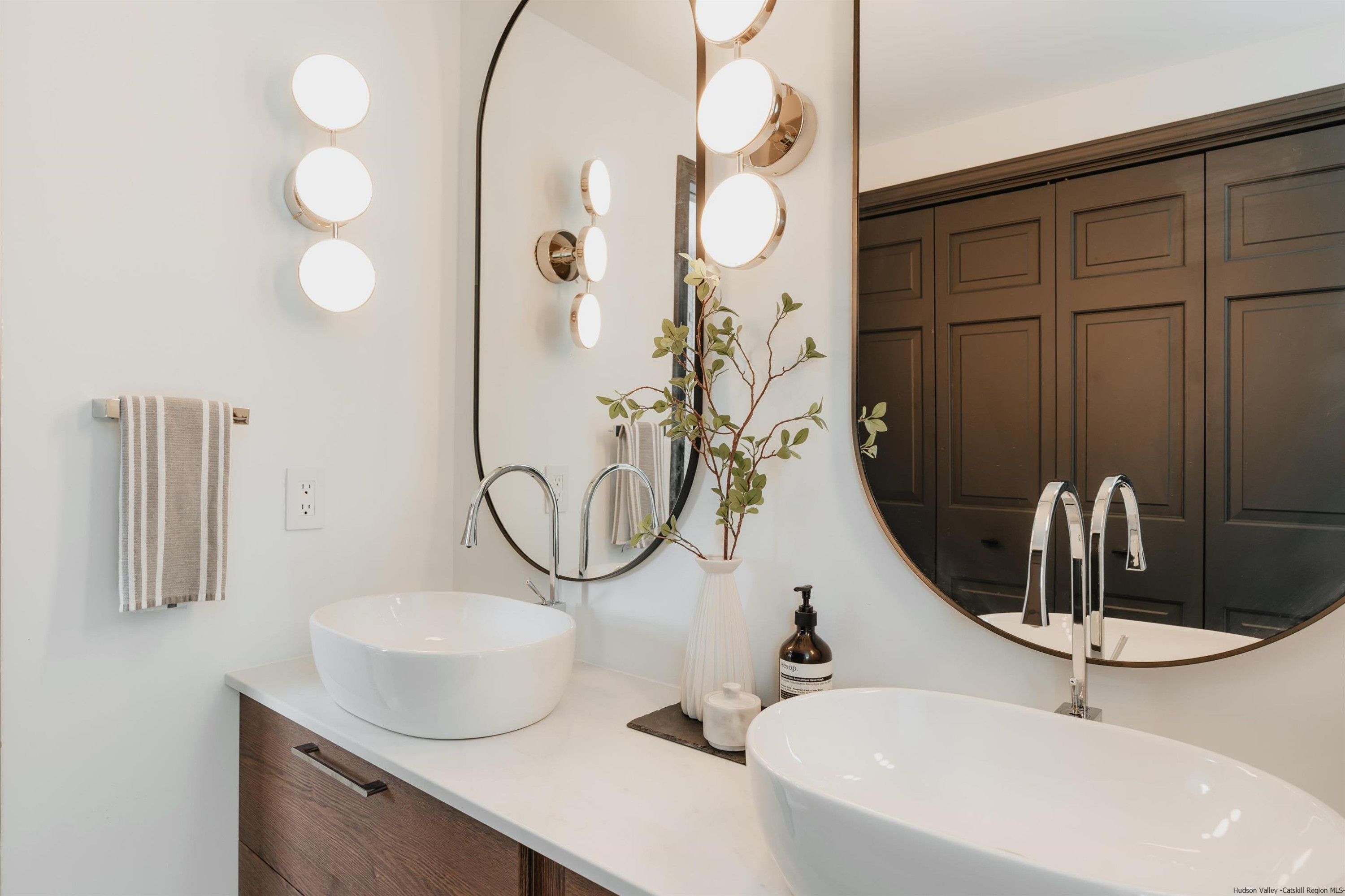 187 Bloom Road Barryville, NY 12719 - Photo 26 of 35 a bathroom with a sink and a mirror