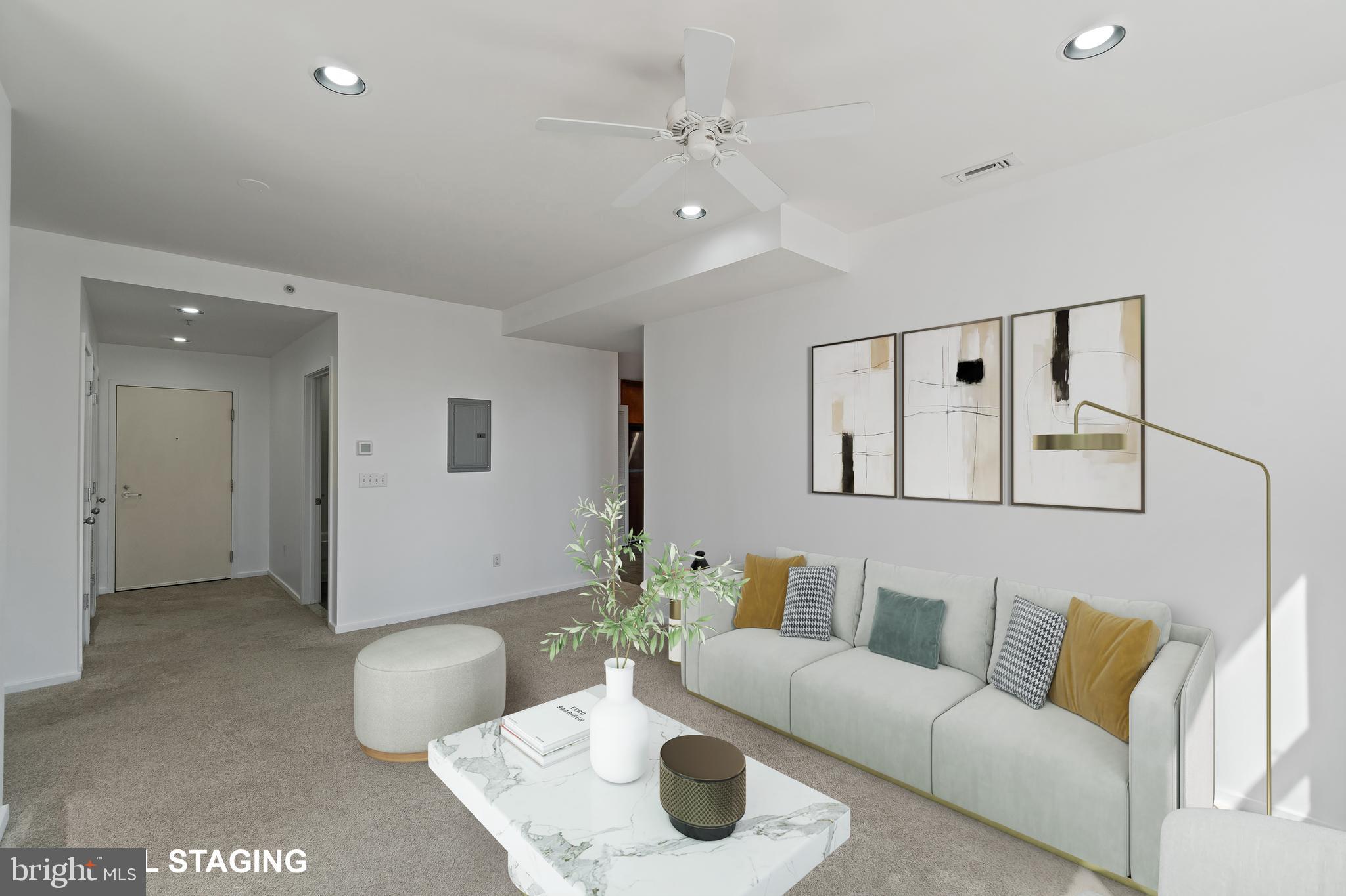 1211 Light Street, Unit 211 Baltimore, MD 21230 - Photo 7 of 40 Living Room Virtually Staged