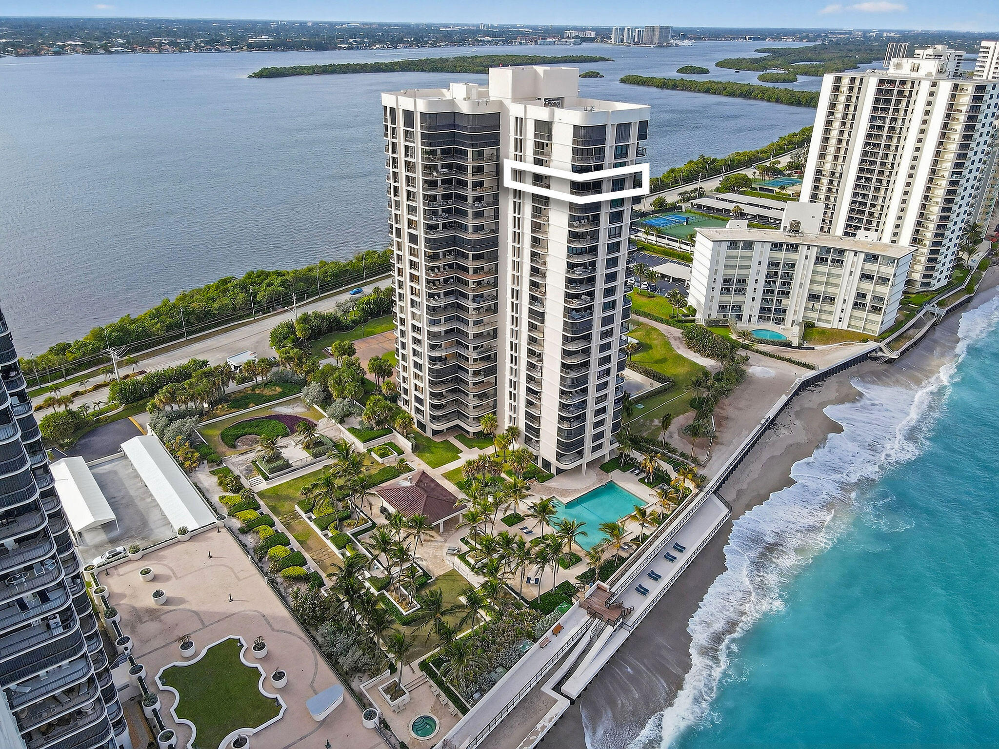 5380 North Ocean Drive, Unit 22I Singer Island, FL 33404 - Photo 1 of 48 5380NOceanDr#22iAerials(11)a