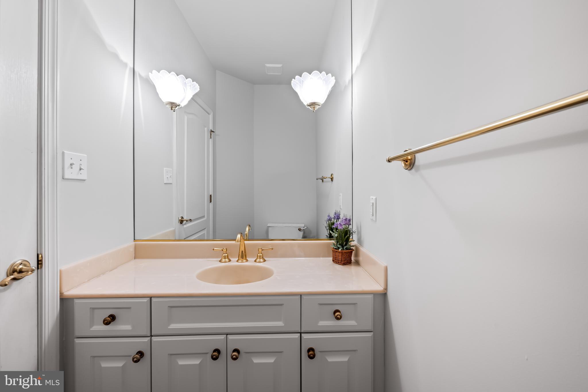 24 Roland Green, Unit 12 Baltimore, MD 21210 - Photo 21 of 53 a bathroom with a sink and a mirror