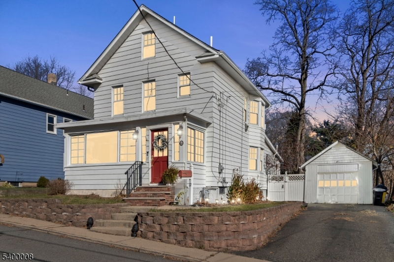 a front view of house