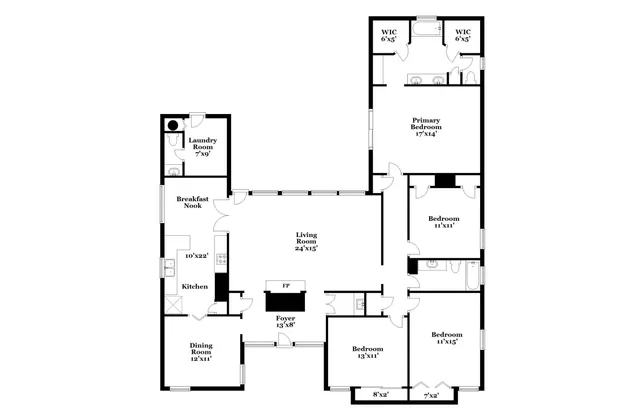 a picture of a floor plan