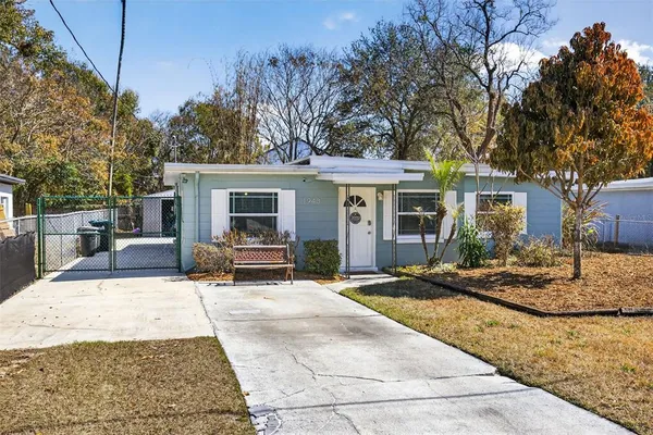 a house with yard in front of it