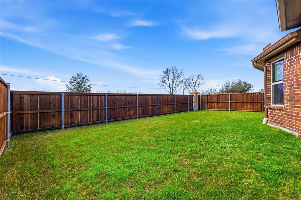 9728 Bitterroot Drive Little Elm, TX 75068 - Photo 31 of 39 View of large fenced backyard!
