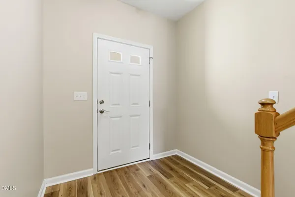 a view of small space with closet