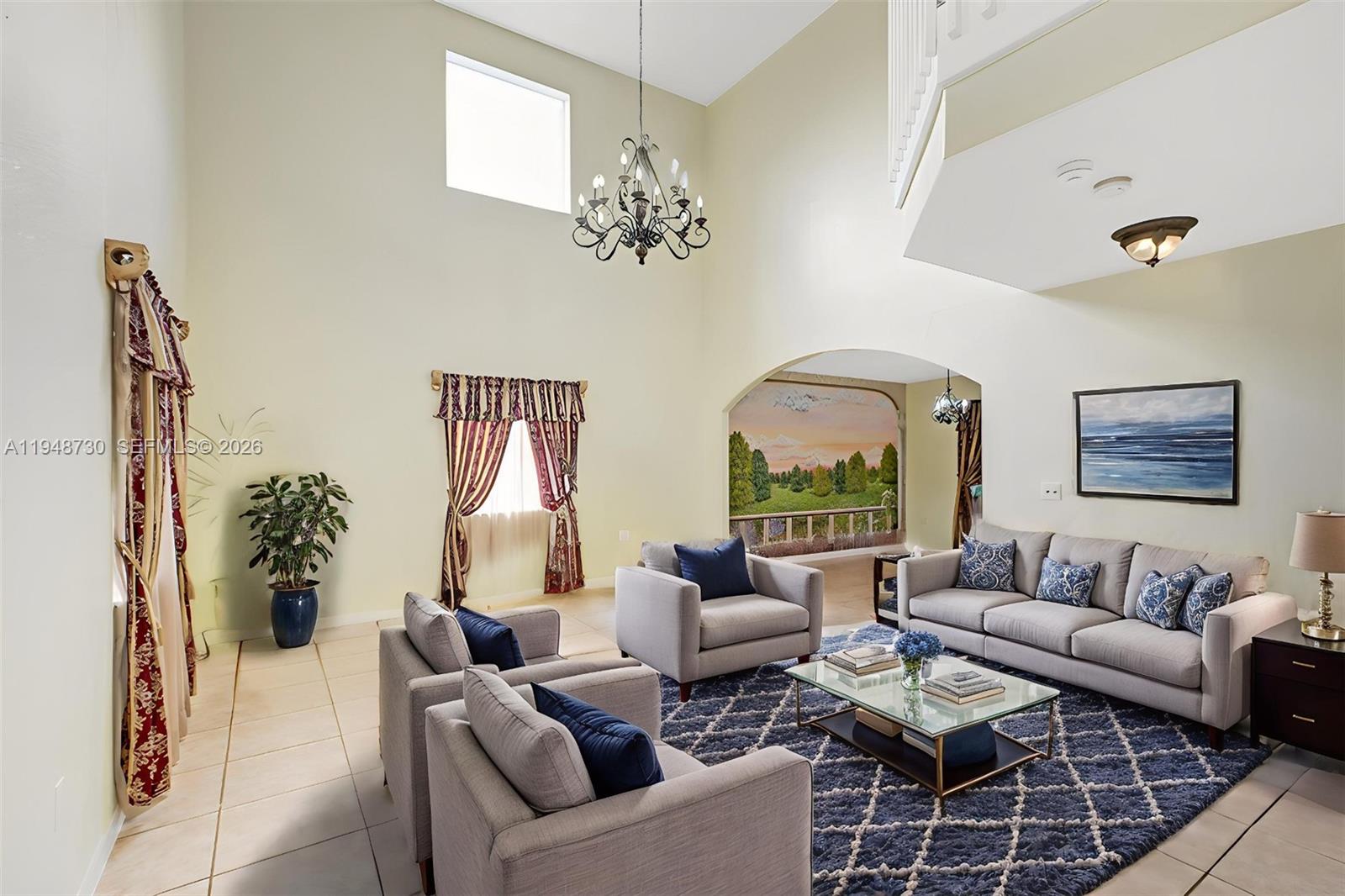 5502 Southwest 162nd Place Miami, FL 33185 - Photo 5 of 72 Living room virtually staged