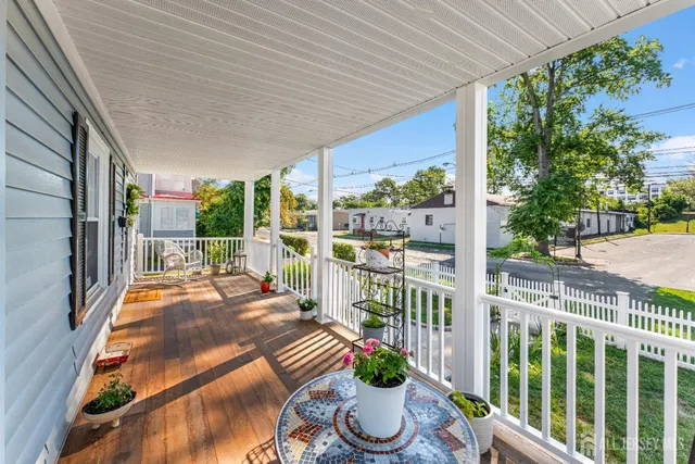 a outdoor space with furniture