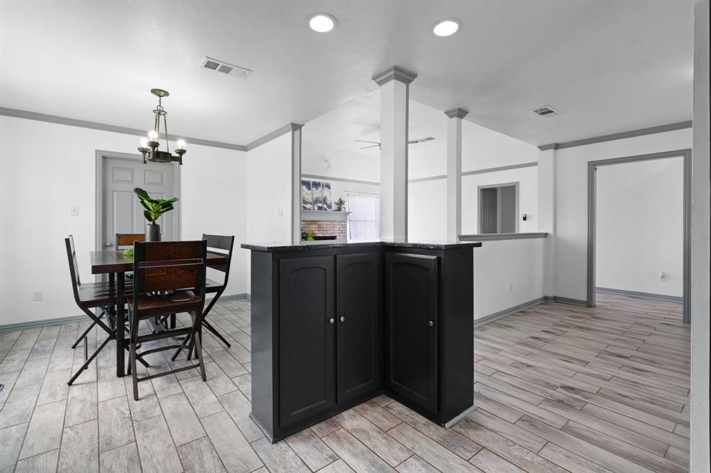 2600 Dave Angel Road Burleson, TX 76028 - Photo 18 of 31 a view of a kitchen and dining room