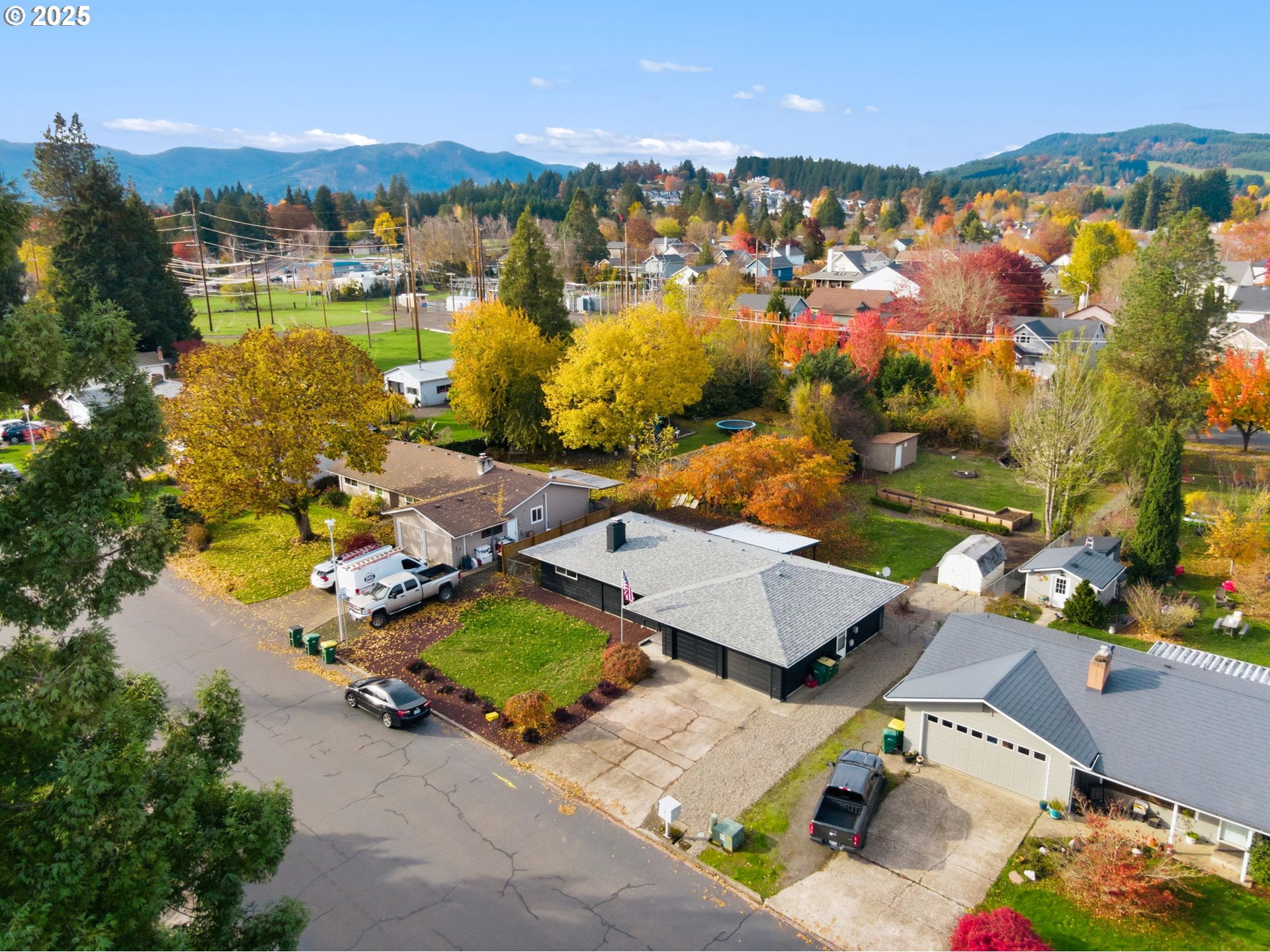 1425 Willamina Avenue Forest Grove, OR 97116 - Photo 30 of 38 an aerial view of a house with a lake view