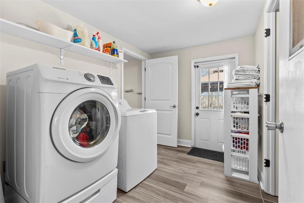 718 Baskin Road Temple, GA 30179 - Photo 24 of 50 a storage room with washer and dryer